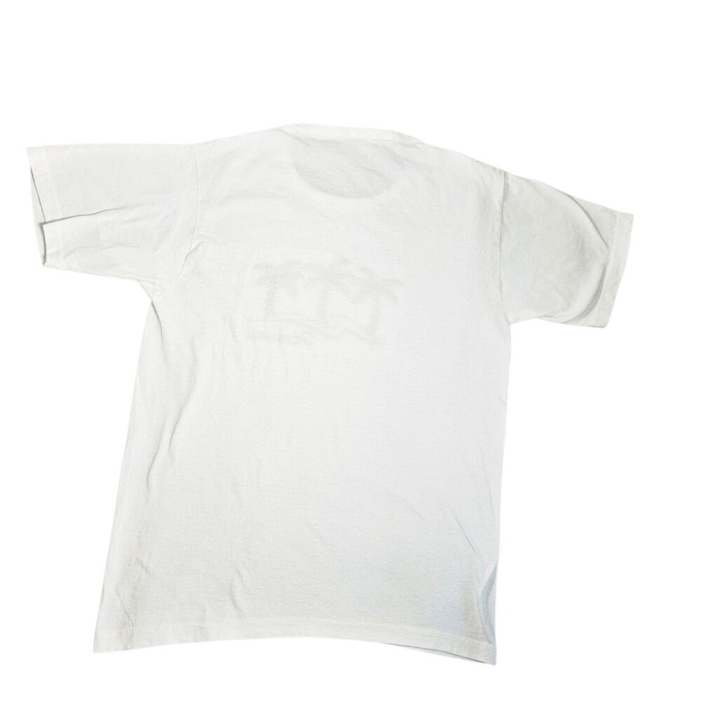 Vintage Anvil Hawaii T Shirt Size S White Embroidered Palm Trees 100% Cotton USA - Picture 3 of 10